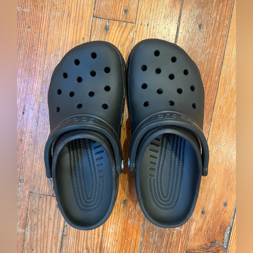 Black Crocs, W9/M7, worn only once